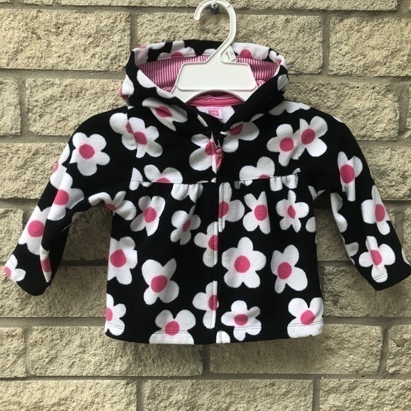 18M Girls Flower Jacket w/ Hood   BBB1 - Picture 1 of 4